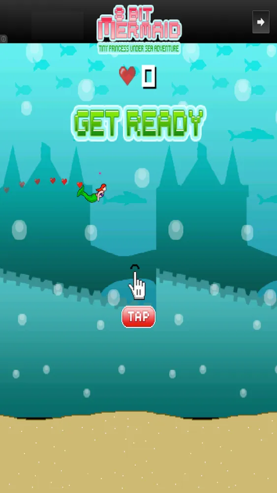 Tangkapan skrin 8 Bit Mermaid : Tiny Princess Under Sea Adventure