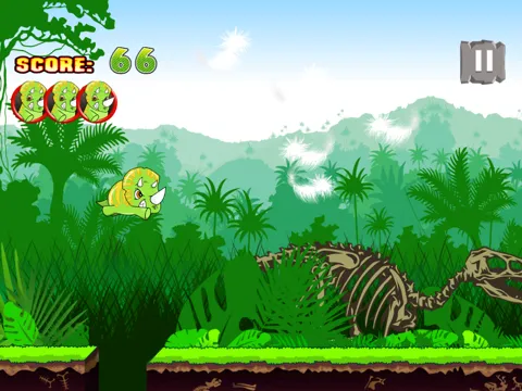 A Baby Dinosaur's T-Rex and Caveman Escape iPad  Screenshots