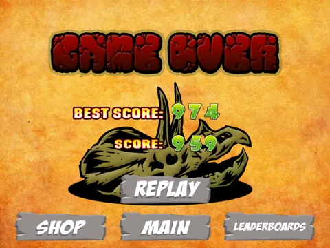 A Baby Dinosaur's T-Rex and Caveman Escape iPad  Screenshots