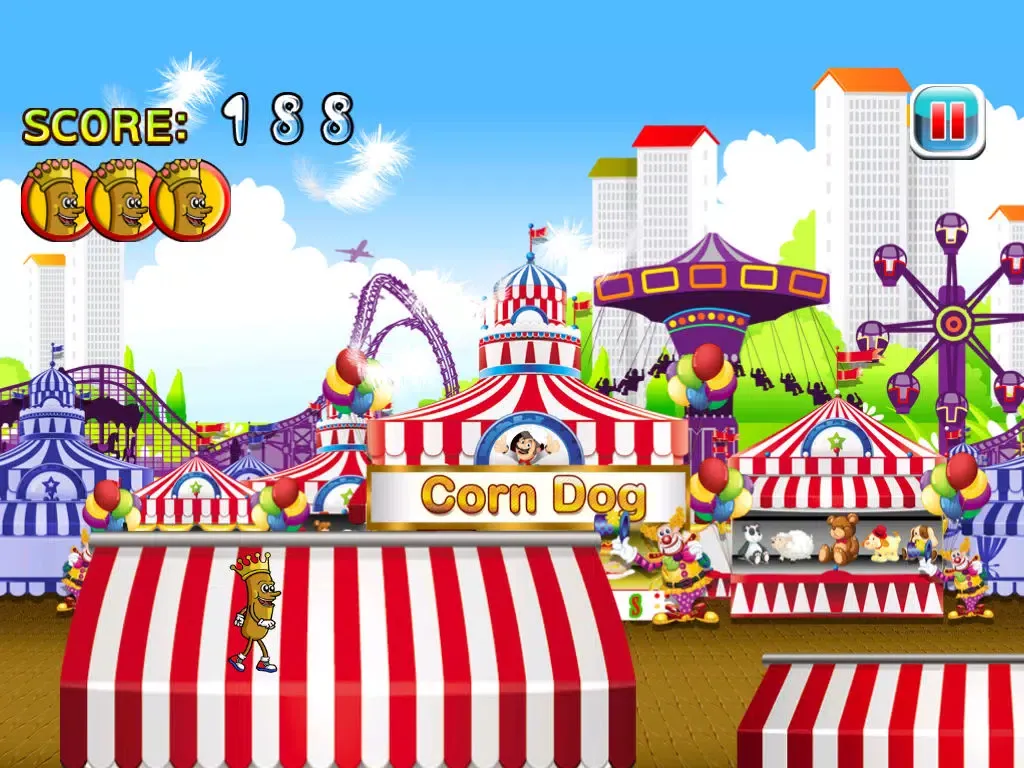 Corn Dog Run : King's Fair Food Court Maker's Escape iPad  Ekran Görüntüleri