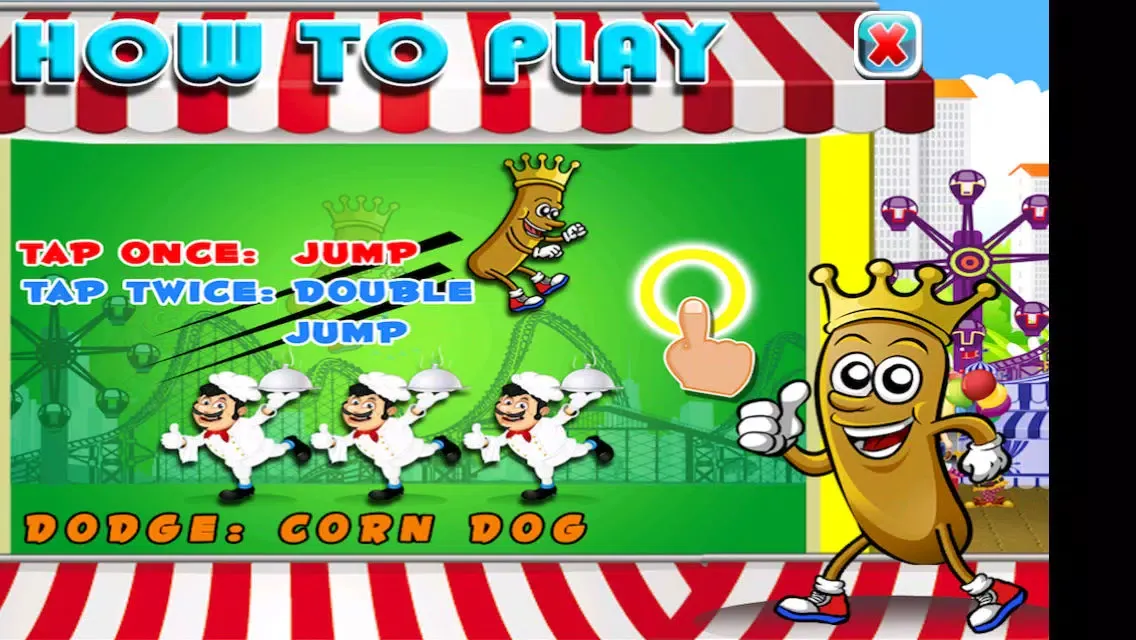 Corn Dog Run : King's Fair Food Court Maker's Escape Ekran Görüntüleri
