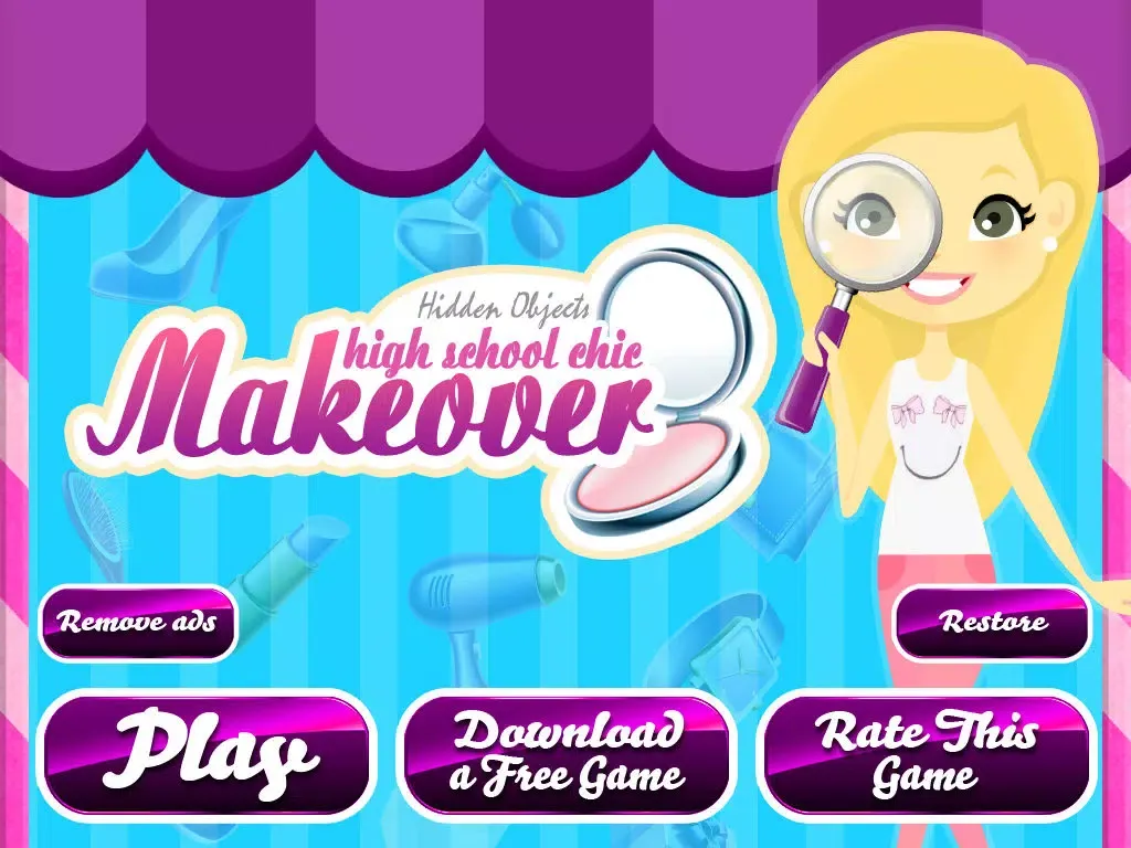 Скриншоты Hidden Objects : High School Chic Makeover iPad 