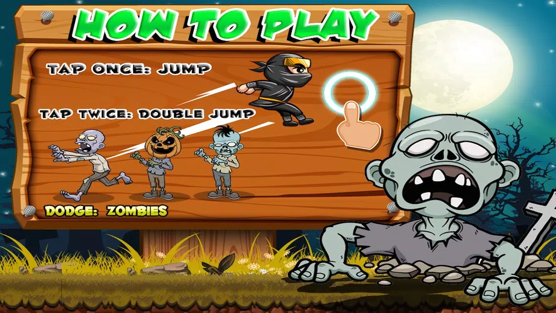 Ninjas Vs Zombies Great Little Ninja War سکرین شاٹس