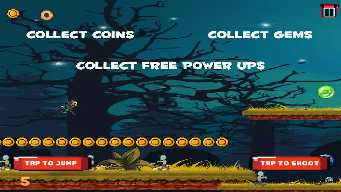Ninjas Vs Zombies Great Little Ninja War سکرین شاٹس