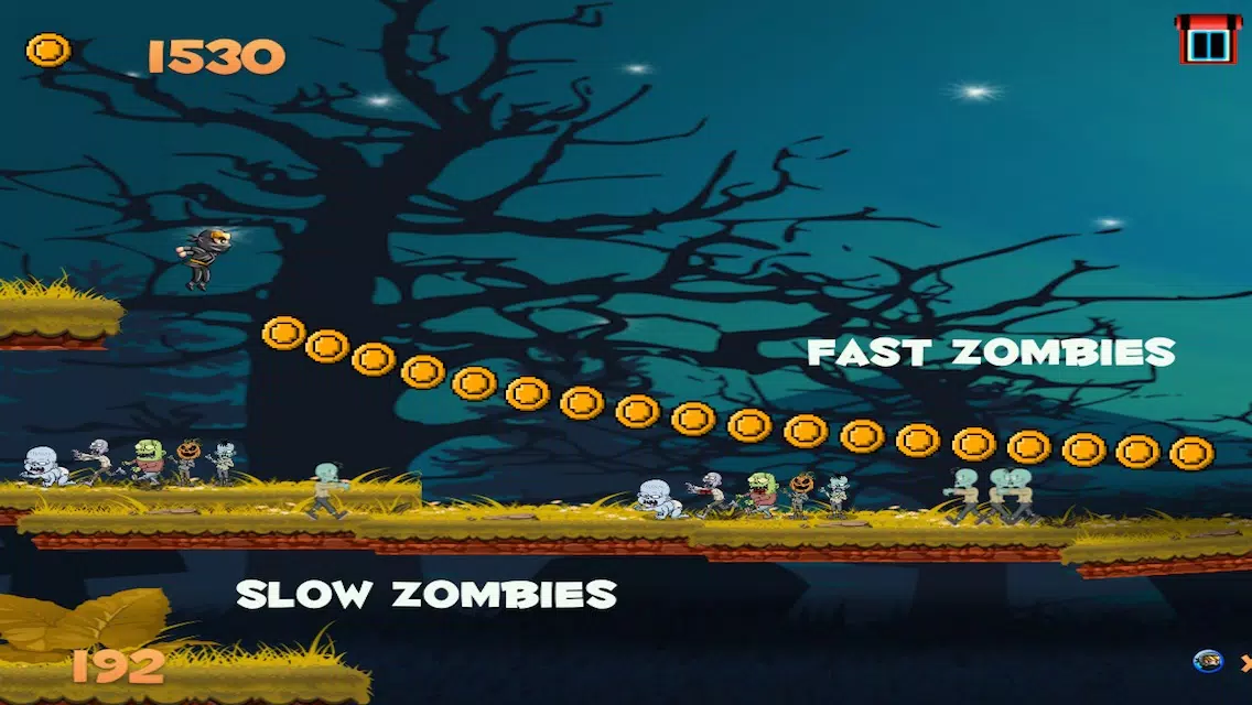 Ninjas Vs Zombies Great Little Ninja War سکرین شاٹس