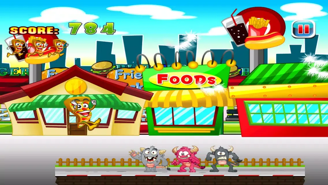 Capturas de pantalla de Baby Slice&apos;s Rescue Crazy Pizza Chef & Streetfood Monsters escape (not a pizza maker)