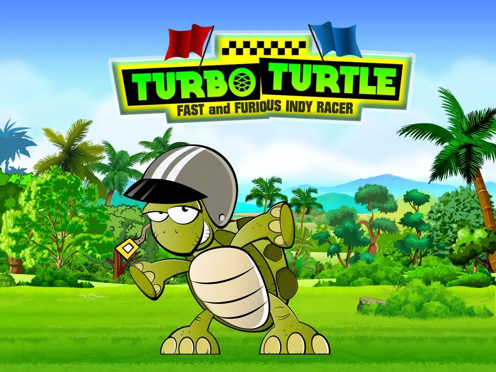 Tangkapan layar Turbo Turtle : Sky Dash of the Fast Running Indy Racer iPad 