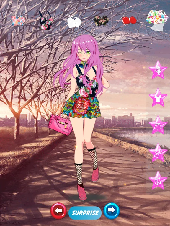 Ảnh chụp màn hình của Anime Dress Up Japanese Style iPad 