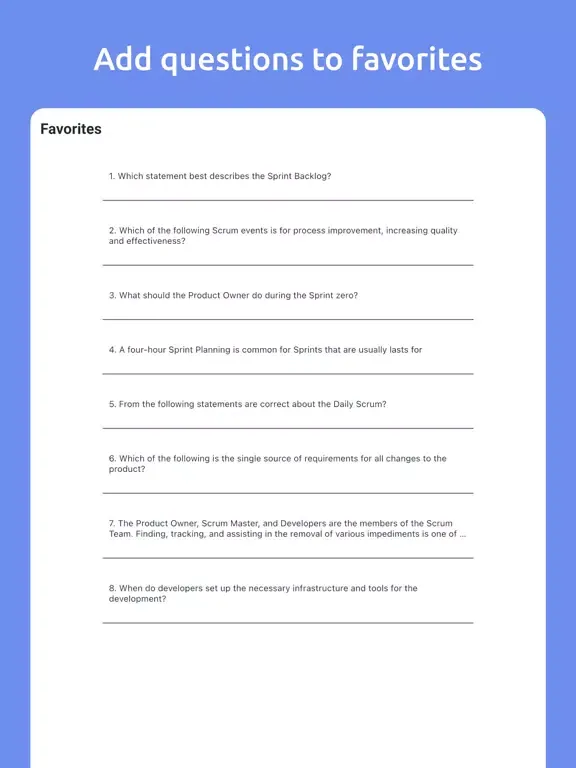 Scrum Master – Exam, Test Prep iPad  Screenshots