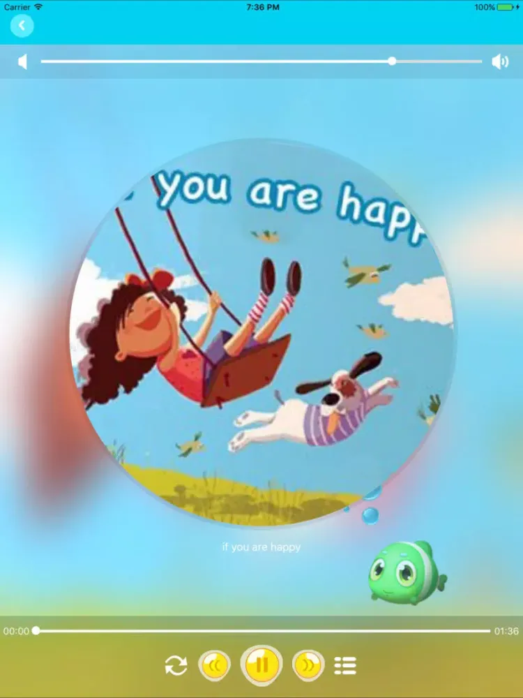 Ảnh chụp màn hình của 英文儿歌-经典儿童儿歌故事 iPad 