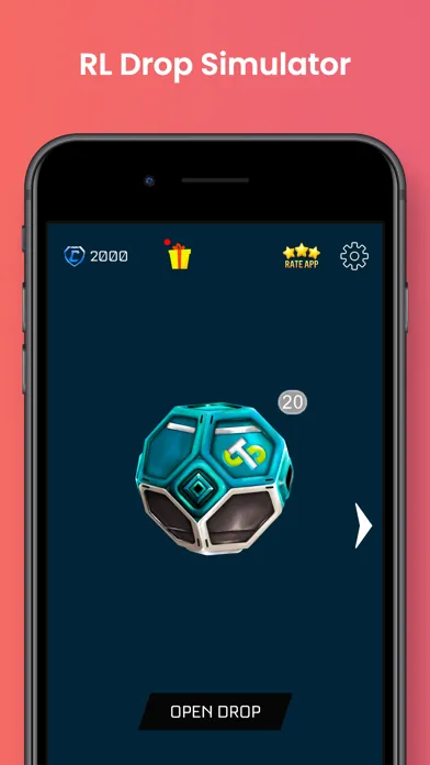 Screenshot di RL Drop Simulator