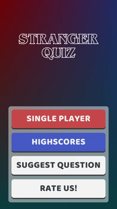 Tangkapan layar Stranger Quiz