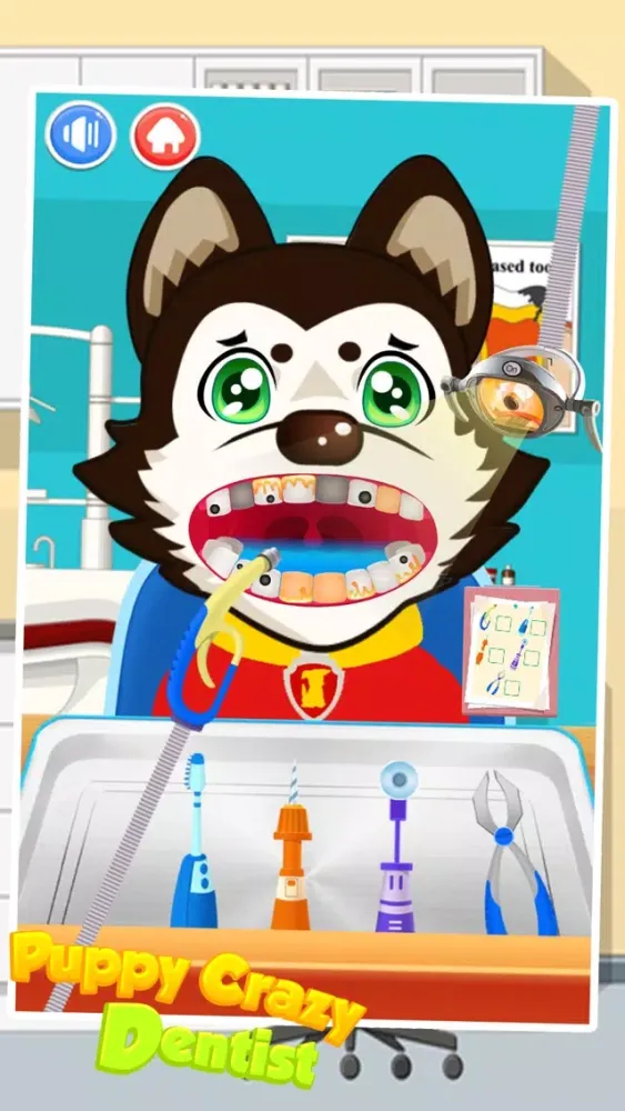 Ảnh chụp màn hình của Puppy Crazy Dentist