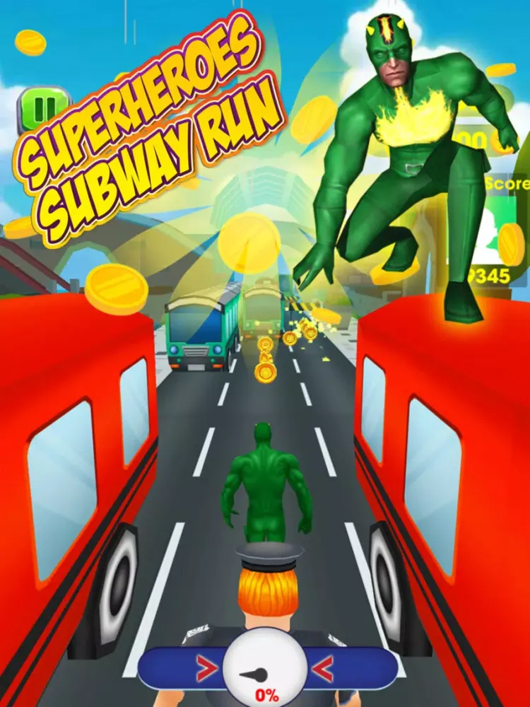 Superheroes Subway Run iPad  스크린샷