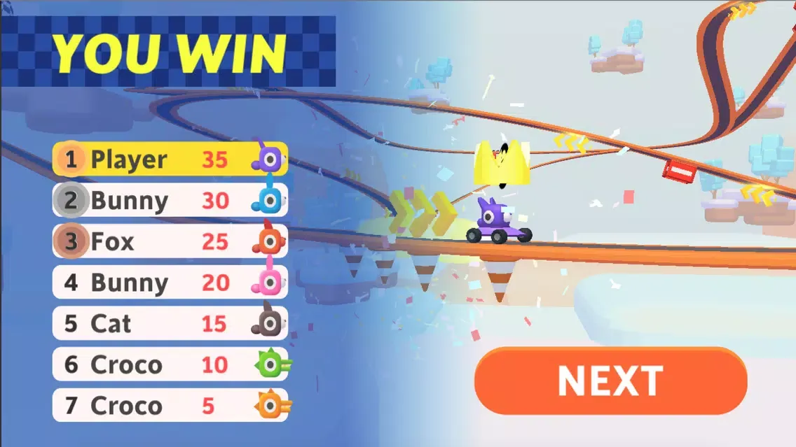 Capturas de tela do Flippy Kart!