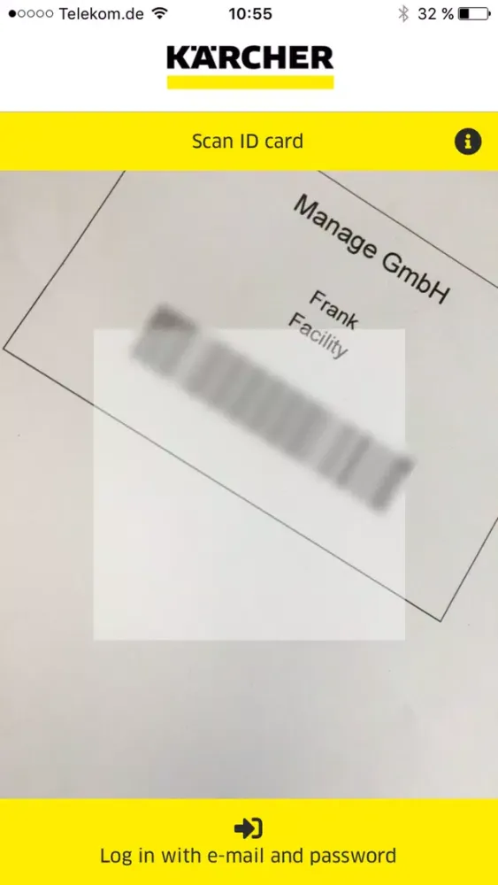 Tangkapan skrin Kärcher Manage