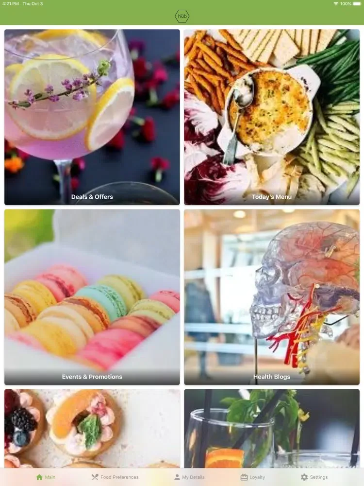 The Hub Café iPad  سکرین شاٹس