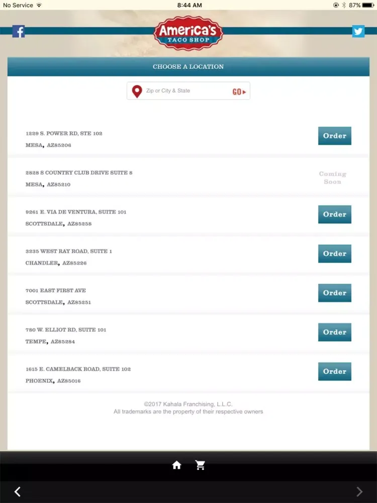 تصاویر America's Taco Shop iPad 