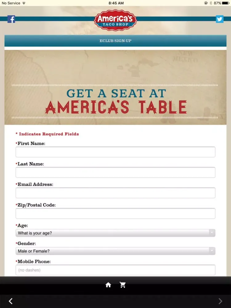 تصاویر America's Taco Shop iPad 