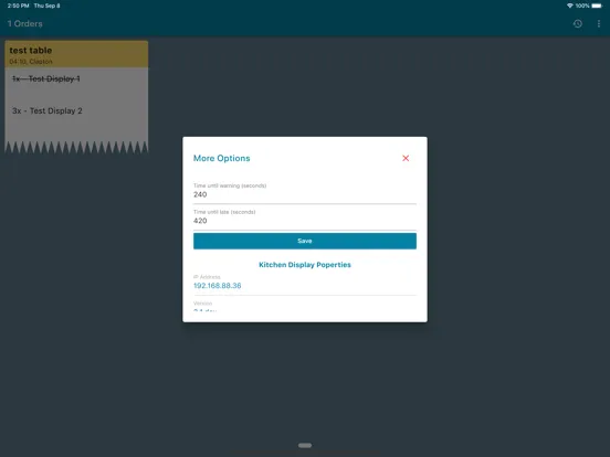 KaHero KDS - Kitchen Display iPad  Ekran Görüntüleri