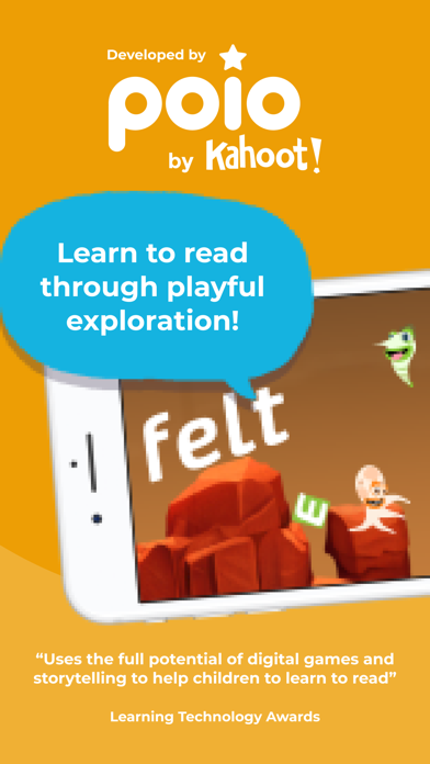 Capturas de tela do Kahoot! Learn to Read by Poio