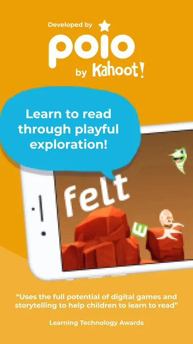 ภาพหน้าจอของ Kahoot! Learn to Read by Poio