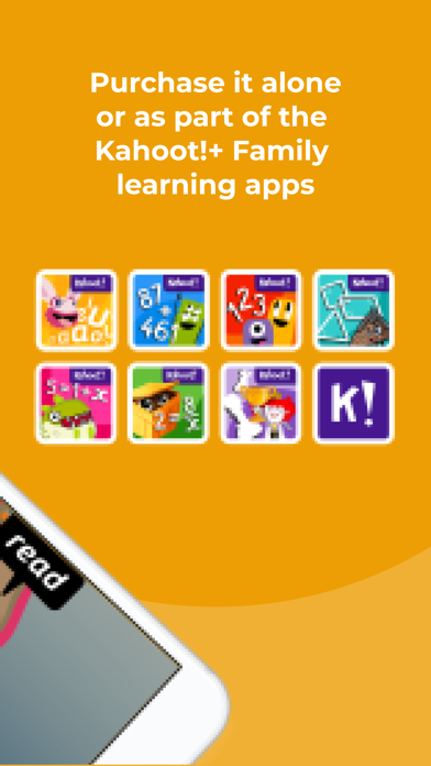 Capturas de tela do Kahoot! Learn to Read by Poio
