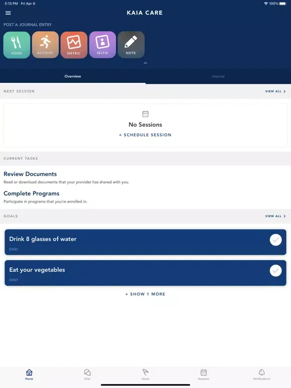 Kaia Care iPad  Ekran Görüntüleri