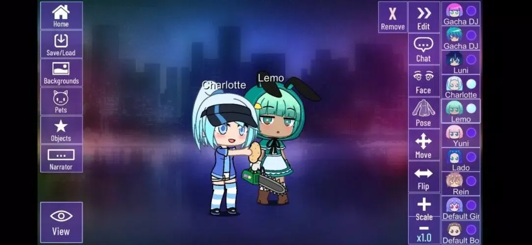Capturas de tela do Gacha Nebula