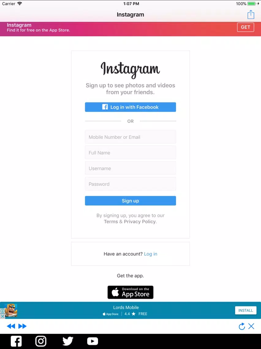 Love Social iPad  سکرین شاٹس