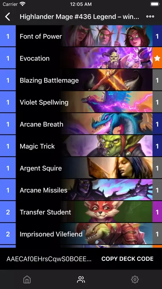 Screenshot di Standard Decks for Hearthstone