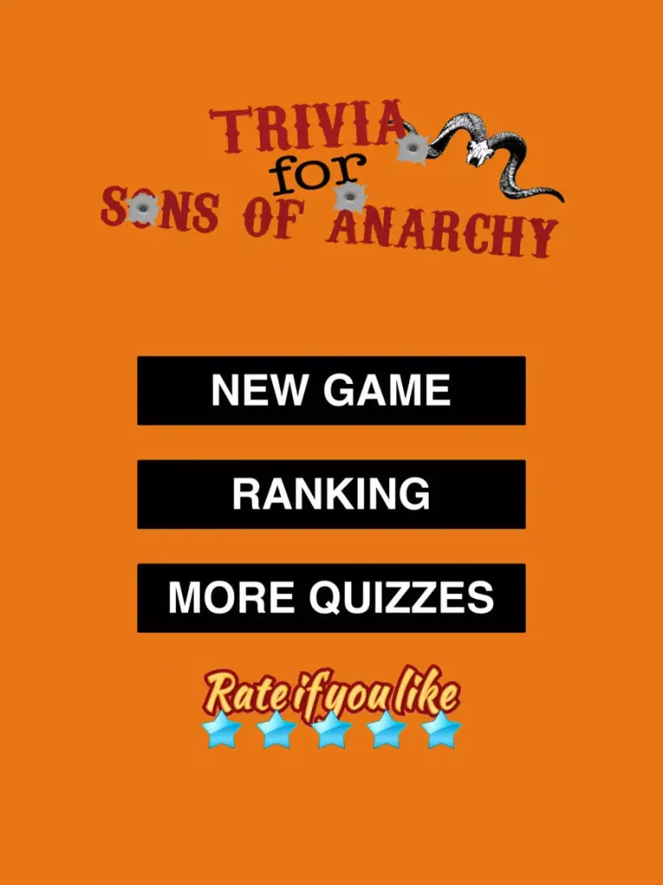 Trivia for Sons of Anarchy edition iPad  स्क्रीनशॉट
