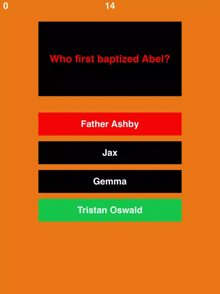 Trivia for Sons of Anarchy edition iPad  स्क्रीनशॉट