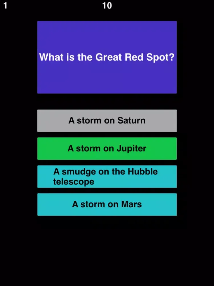 Cosmos trivia quiz iPad  Ekran Görüntüleri