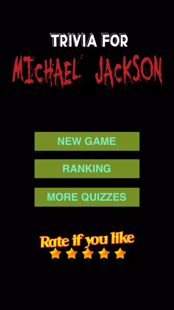 Trivia for Michael Jackson fans Ekran Görüntüleri