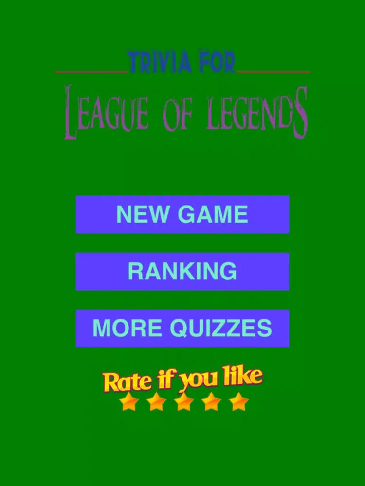 Trivia for League of Legends fans quiz iPad  Screenshots