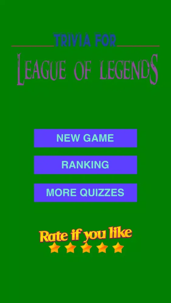 Trivia for League of Legends fans quiz Screenshots