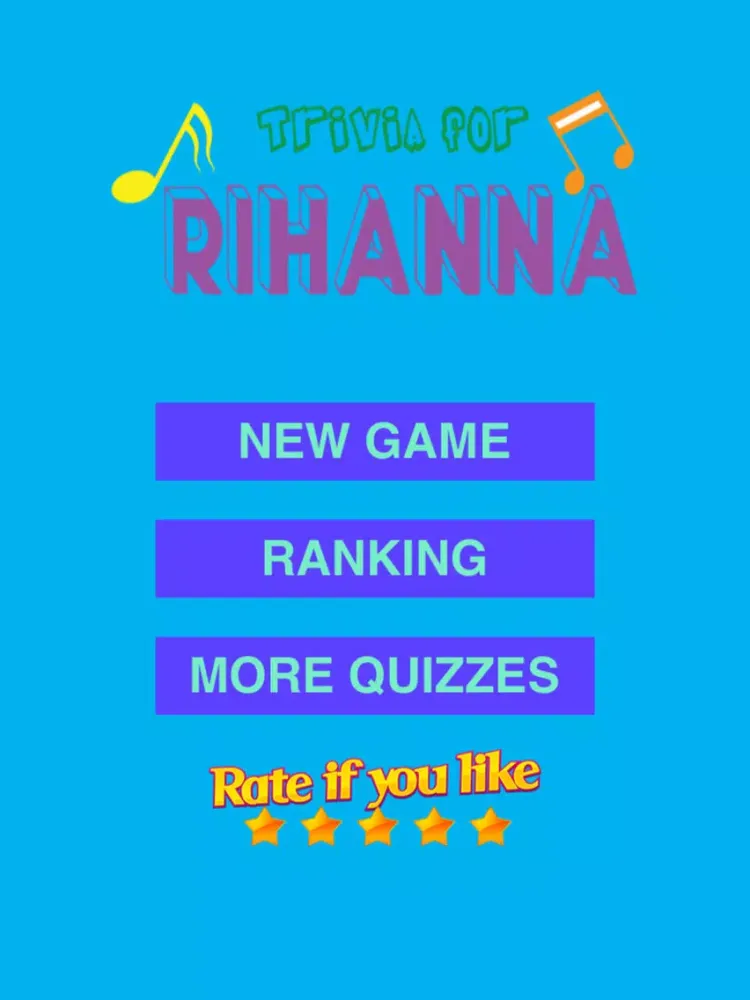 Скриншоты Trivia for Rihanna fans quiz iPad 