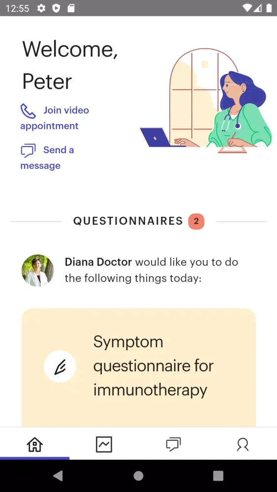 Screenshot di Kaiku Health