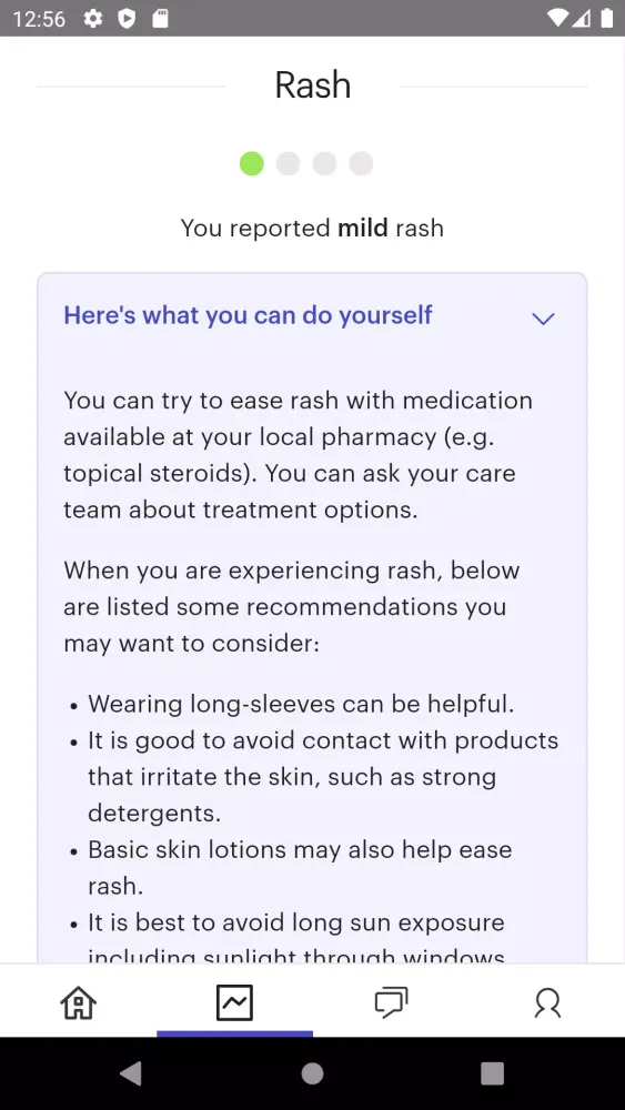 Screenshot di Kaiku Health