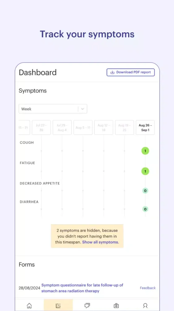 Screenshot di Kaiku Health