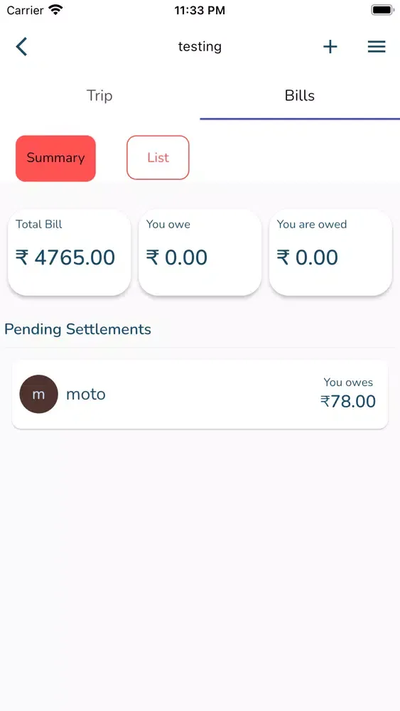 Capturas de tela do Move On:Trip & Expense Planner