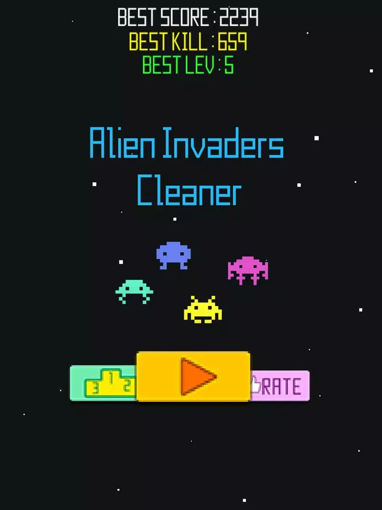 Alien Invaders Cleaner iPad  Screenshots