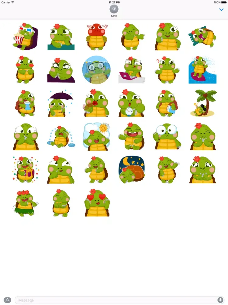 Capturas de tela do Honu Stickers iPad 