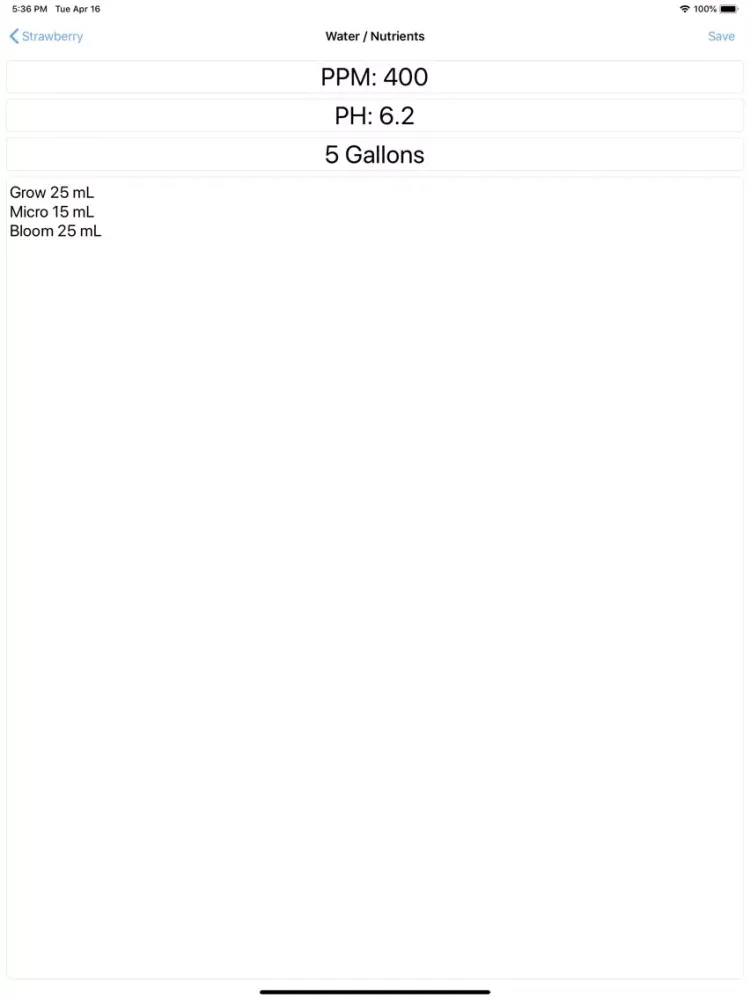 Capturas de tela do Sprout: Grow Log iPad 