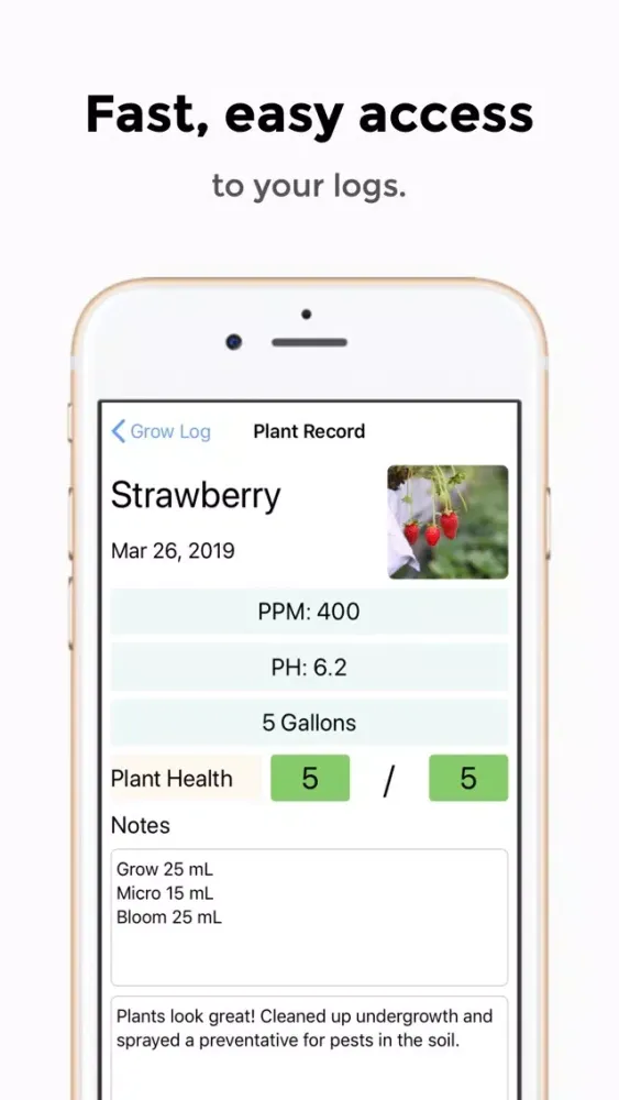 Capturas de tela do Sprout: Grow Log