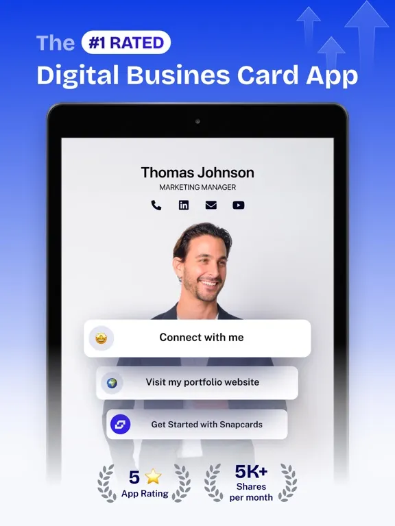 Snapcards Business Card Maker iPad 应用截图