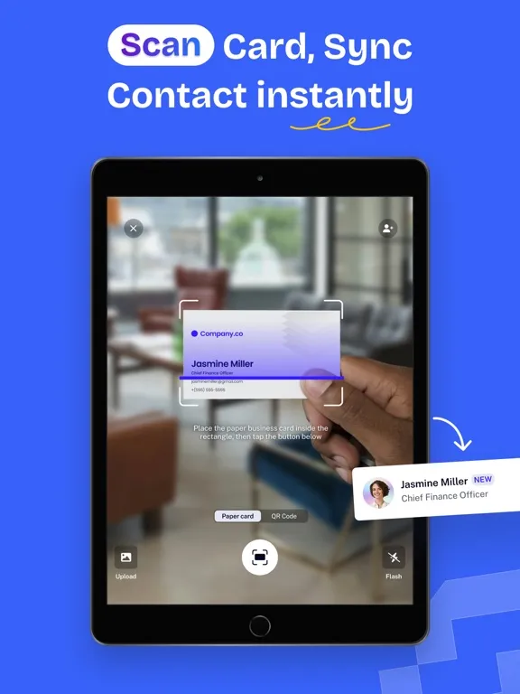 Snapcards Business Card Maker iPad 应用截图