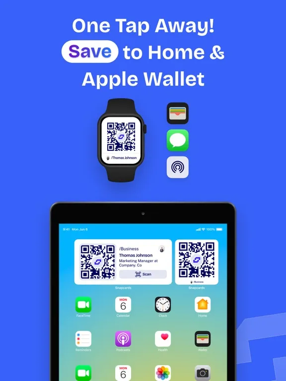 Snapcards Business Card Maker iPad 应用截图