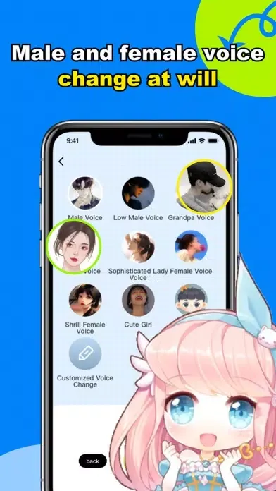 Screenshot di KQ Voice Changer calling